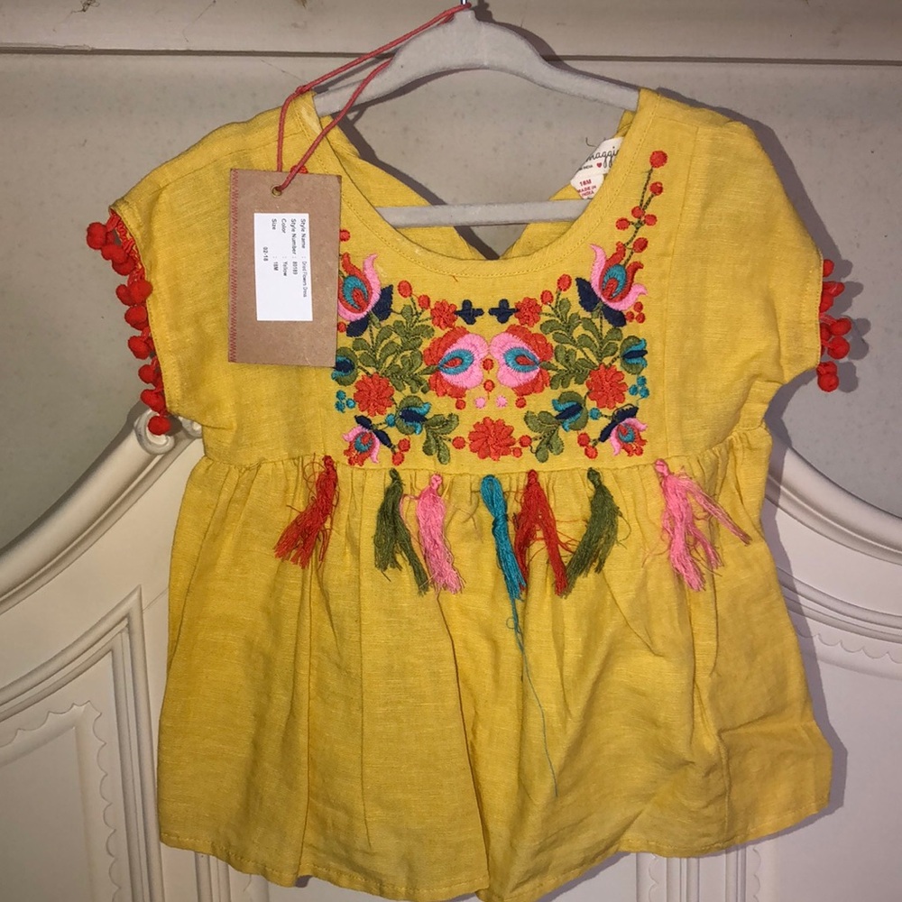Mimi & Maggie Dried Flowers Dress Size 18m